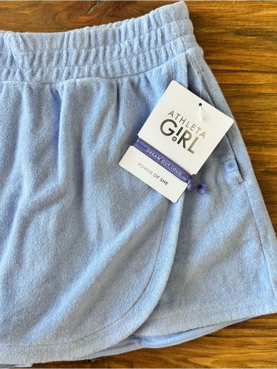 Athleta Girl Jump In Terry Skort Swallowtail Blue 8-10 NWT - Picture 4 of 9